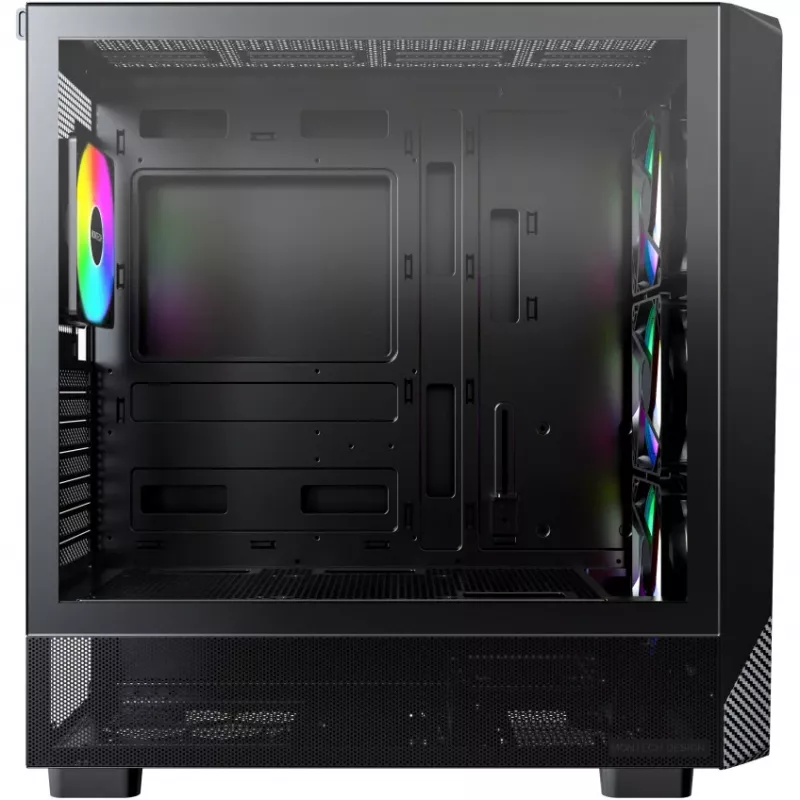 PC-kotelo Montech X5 Midi Tower musta ATX 3x 140 mm:n tuuletin