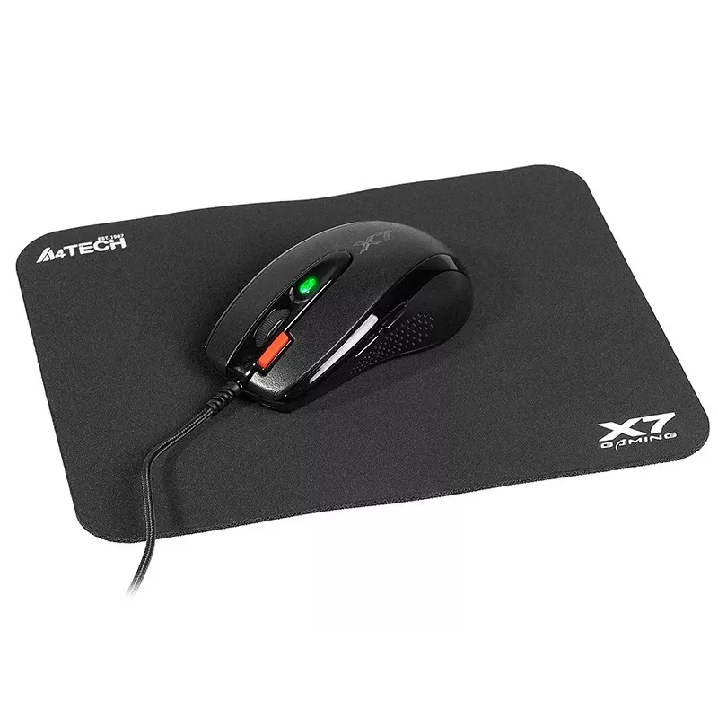 Pelihiiri A4Tech X-7120 USB Type-A molempikätinen 2000 DPI, 3 ms, johdollinen, musta