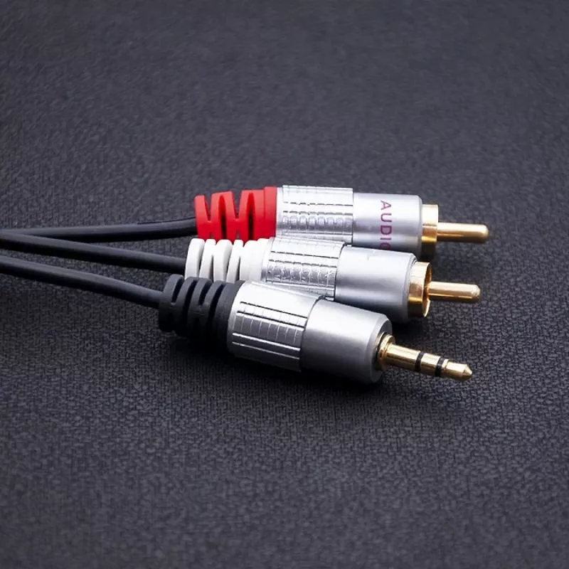 Audiokaapeli Qoltec 52340 2 m 2xRCA 3,5 mm musta