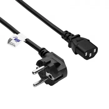Akyga AK-PC-06A virtajohto CEE 7/7 - IEC C13, 3 m, musta