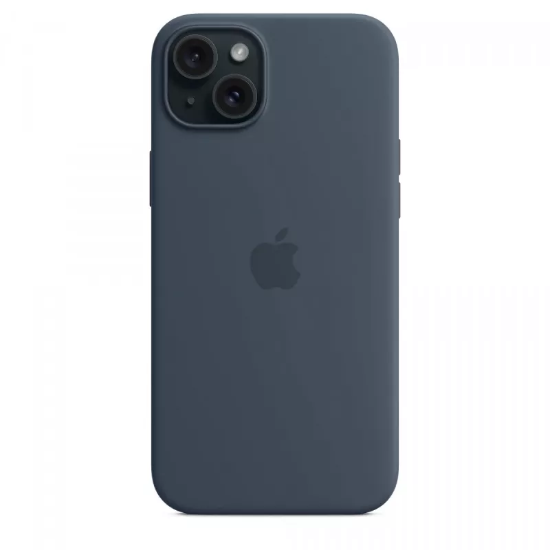 Apple iPhone 15 Plus silikonikotelo MagSafe-yhteensopiva - myrskynsininen