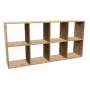 Top E Shop MALAX 2X4 ARTISAN olohuoneen kirjahylly
