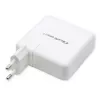 Qoltec GaN-laturi FAST 108W | 5-20V | 3-4.7A | USB C | valkoinen