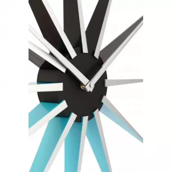 NeXtime kello 3051bl Nova, Ø50 cm, seinäkello, musta/sininen