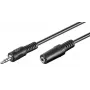 Microconnect AUDLR5 audiokaapeli 5 m 3,5 mm musta
