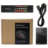 Verkkokytkin QOLTEC FAST Ethernet PoE 8xRJ45 2xRJ45 uplink