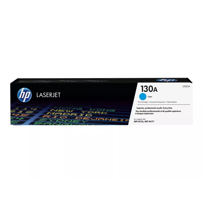 HP 130A syaani alkuperäinen LaserJet-värikasetti, 1000 sivua, syaani, 1 kpl