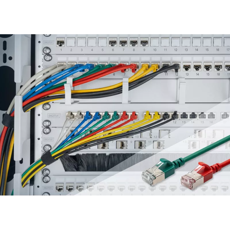 Verkkokaapeli Digitus CAT 6A F/FTP RJ-45 2 m harmaa