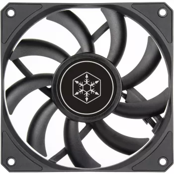 Kotelotuuletin SILVERSTONE SST-AS120B 120mm musta läpinäkyvä, 3-Pin