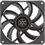 Kotelotuuletin SILVERSTONE SST-AS120B 120mm musta läpinäkyvä, 3-Pin