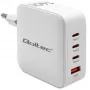 Laturi QOLTEC 51828 140W GaN 3×USB‑C PD + 1×USB‑A QC 3.0 – moniporttinen pikalaturi