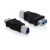 USB-sovitin DeLOCK USB 3.0-B M - USB 3.0-A FM 65179