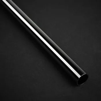 Bitspower None Chamfer messinki hard tubing 12 mm AD, 500 mm - musta kimalle