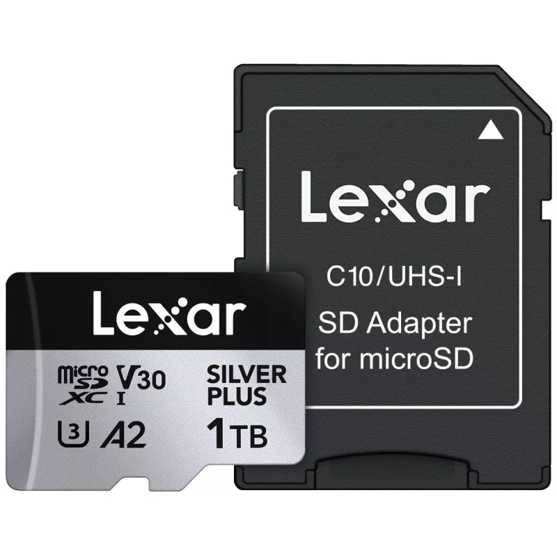 Flash-muisti Lexar 1TB UHS-I MicroSDXC SILVER PLUS