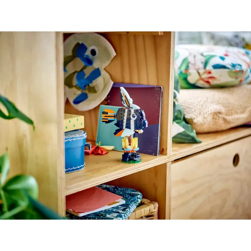 Rakennuslelu LEGO Creator 3-in-1 villieläimet trooppinen tukaani setti 31173