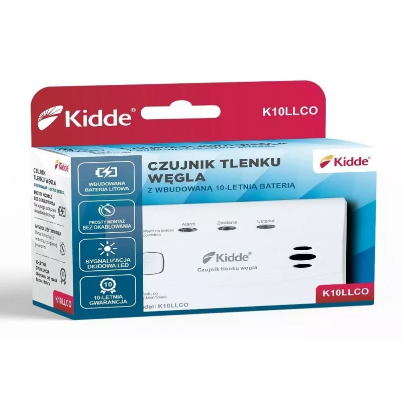 Häkä- ja häkävaroitin K10LLCO Kidde