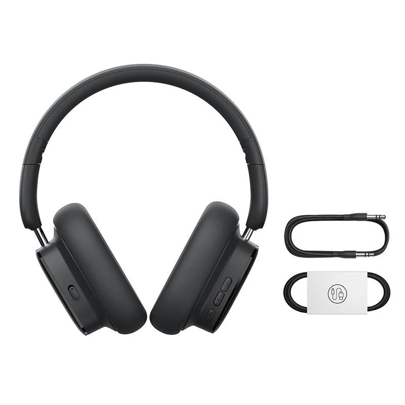 Baseus Bowie H1i kuulokkeet langaton panta puhelut/musiikki USB Type-C Bluetooth musta