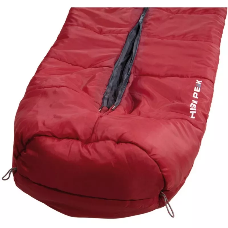 Muumio-makuupussi High Peak Century 300 polyesteri harmaa punainen 230 cm