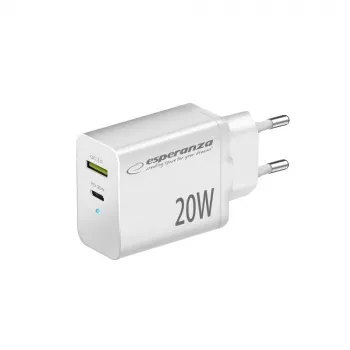 Esperanza EZC105W verkkolaturi 20W valkoinen