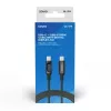 Savio CL-174 USB-C–USB-C-kaapeli, 100 W, Power Delivery/Quick Charge, digitaalinäyttö, 1 m, vihreä