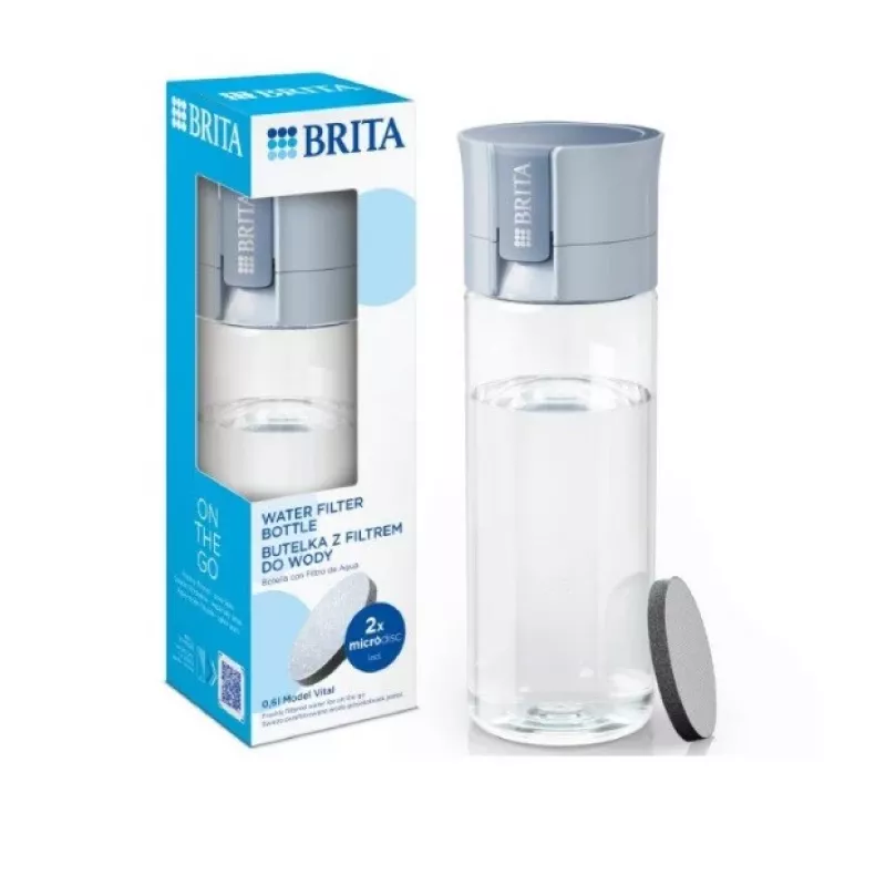 Brita Vital -suodatinpullo 0,6 l pastellinsininen