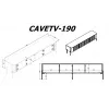 TV-taso Cama Meble VERA 190x40x50 cm, mattavalkoinen, lastulevytaso