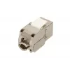 Extralink Keystone CAT6A STP RJ45 kulmikas metalli-keystone-moduuli, yksittäisportti