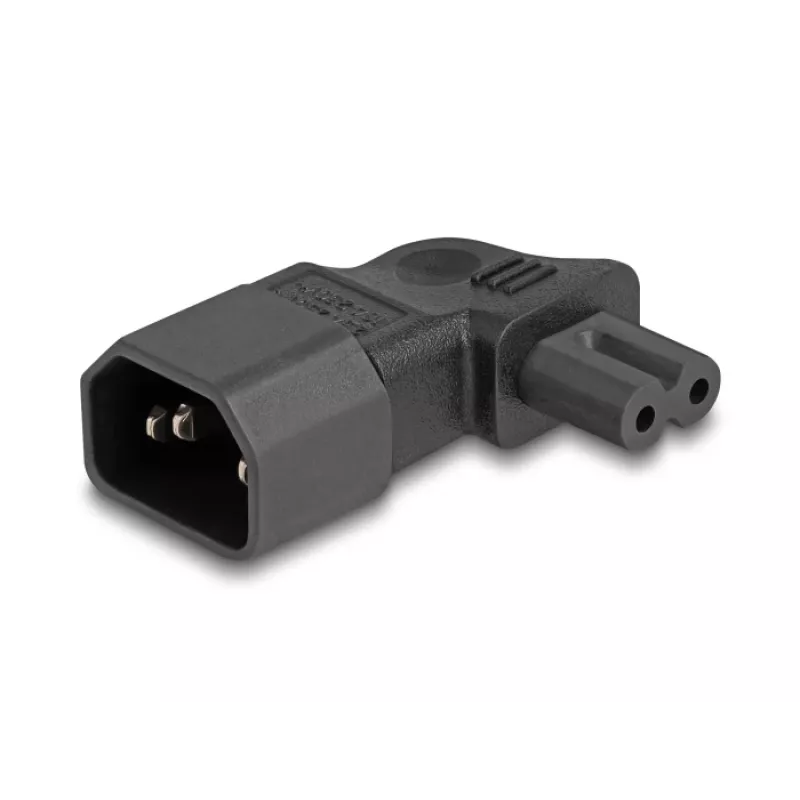 Virtalähde DeLOCK 80473 C14 C7 2,5A 90° musta