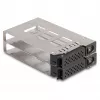 Slim Bay -vaihtokehys 2 x 2.5 inch U.2 NVMe SSD:lle 5.25 inch kehyksellä
