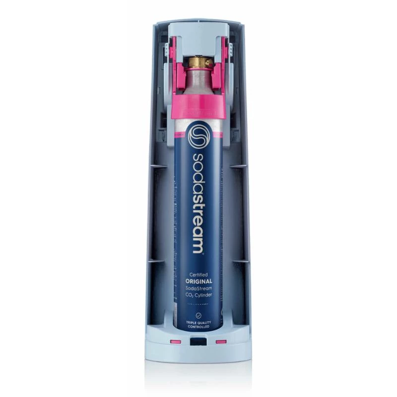 SodaStream juomavesilaitte Terra vaaleansininen QC CO2:lla & 1L PET-pullolla
