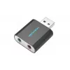 Vention USB-ulkoinen äänikortti musta metalli Type