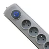 Ylijännitesuoja Qoltec 50165 harmaa 6 AC-pistorasiaa 230 V 1,8 m