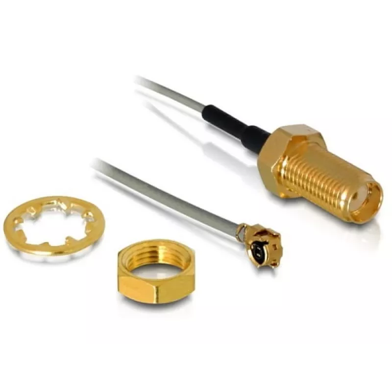 Koaksiaalikaapeli DeLOCK 88419 I-PEX M / SMA F 0,2 m harmaa