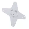 Sovitinlevy WANBO KATTOTELINEEN LISÄVARUSTE alumiini hopea 170x170mm