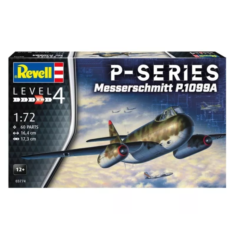 Muovimalli lentokone REVELL Messerschmitt P.1099A-P-SER mittakaava 1/72