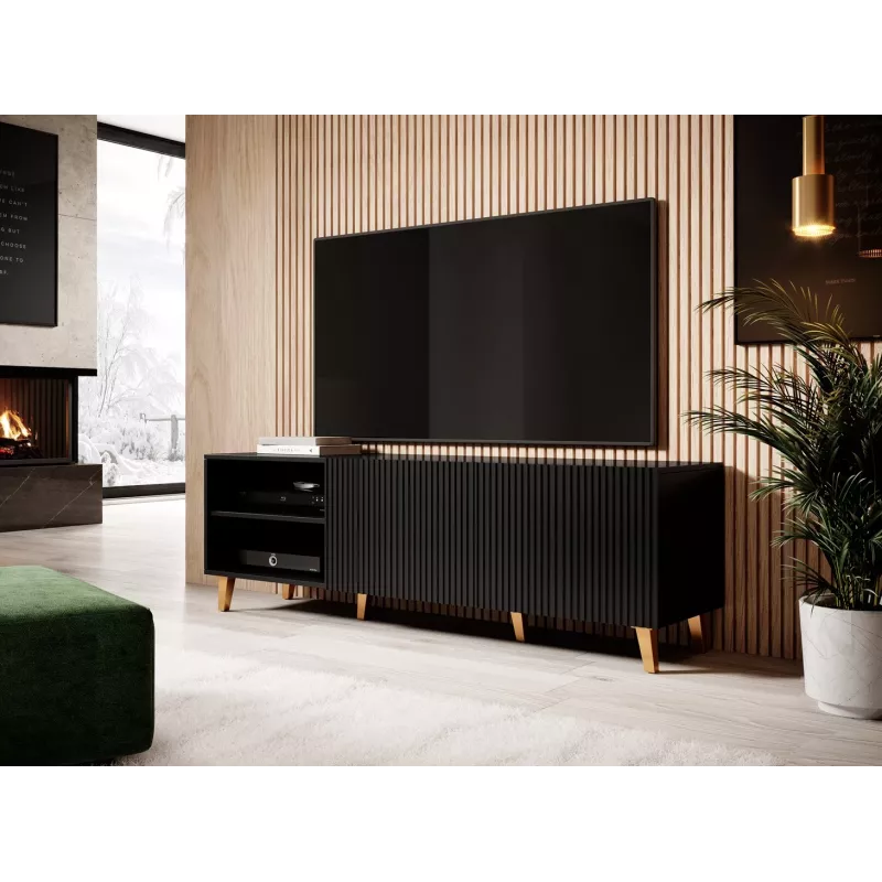 Cama RTV-kaappi PAFOS 150x42x52 musta matta
