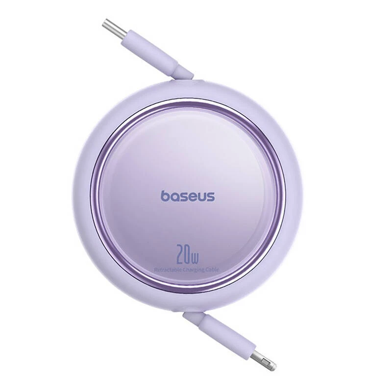 Baseus Free2Pull - 20 W USB-C Lightning vedettävä kaapeli, 1 m (violetti)