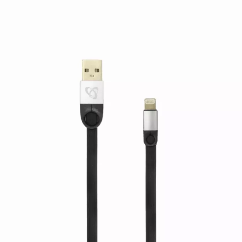 Sbox USB 2.0-8-Pin/2.4A musta/hopea