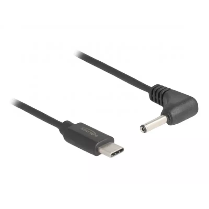 DeLOCK 85393 virtakaapeli musta 1,5 m USB-C 3,5 x 1,35 mm