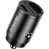 Autolaturi YENKEE CAR 02 Power Delivery 30W USB-A- ja USB-C-liitännöillä