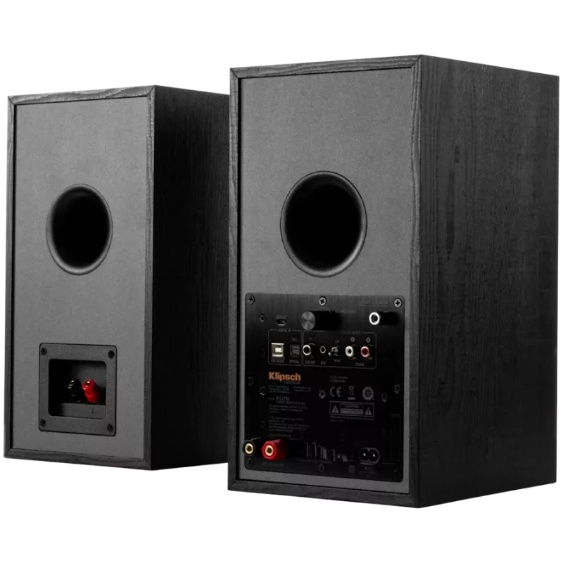 Aktiivinen hyllykaiutin KLIPSCH R-51PM — langallinen ja langaton, 120 W, musta/kupari