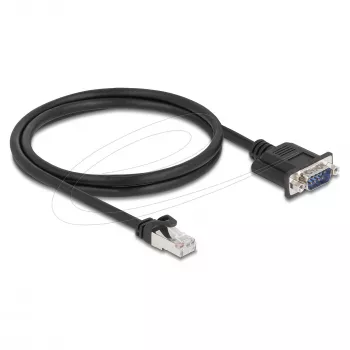 Verkkokaapeli DELOCK 64351 — Cat5e S/UTP (STP), RJ-45 - RJ-45, 1 m, musta