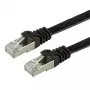 VALUE - Patch-kaapeli - RJ-45 (M) - RJ-45 (M) - 5 m - FTP - CAT 6a - Halogeeniton, valettu, säikeinen, litteä - musta (21.99.0835)