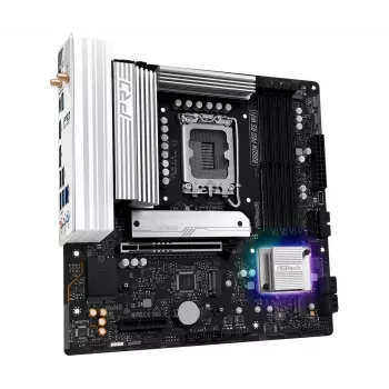 Emolevy ASRock B860M Pro RS WiFi — Intel B860, LGA 1851, micro ATX, DDR5, 4 DIMM, 3x M.2, 2.5Gb LAN, Wi‑Fi, Bluetooth