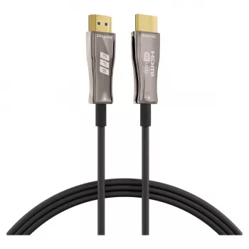 EFB Elektronik HDMI kuitu-kaapeli AOC Active 4K60Hz musta - digitaali/näyttö/video - 20 m (HDMI-20-00008)