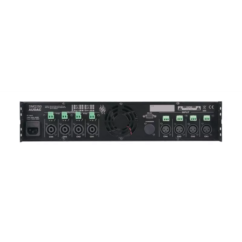 Audiovahvistin AUDAC SMQ350 Class D 0.05% THD 95 dB SNR