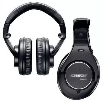 Shure SRH840 kuulokkeet kaapelilla musta