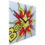 NeXtime kello 8173 Boom, 43x43 cm, seinäkello, punainen/keltainen/valkoinen