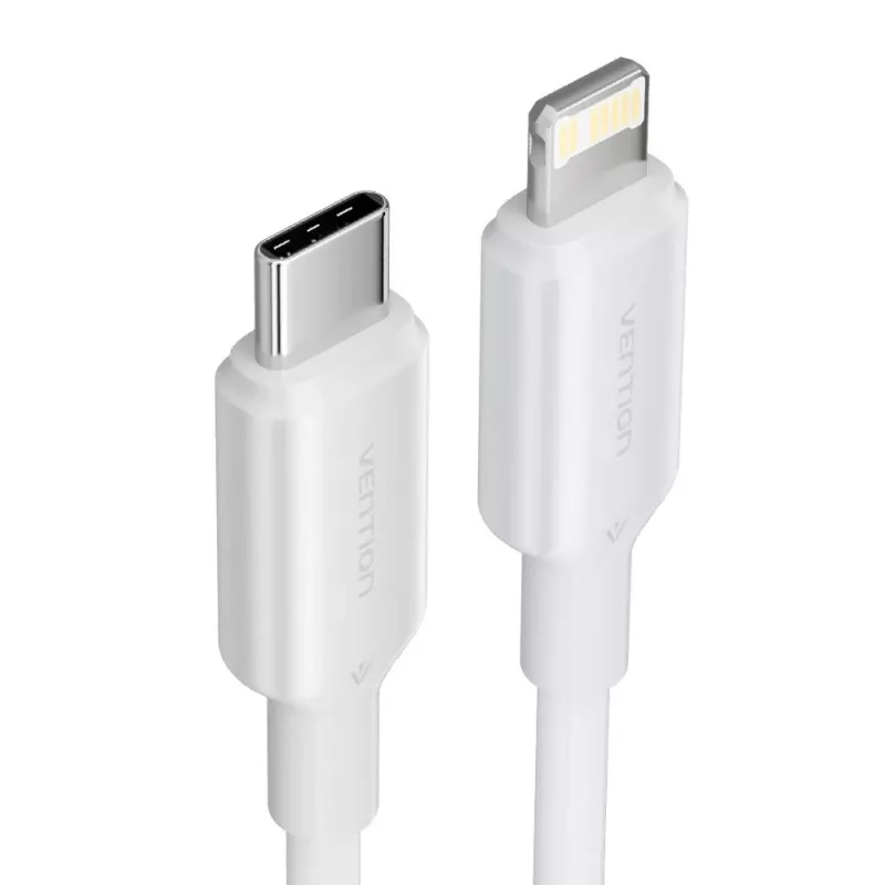 USB-C-Lightning-kaapeli 3A 480Mbit/s 1 m VALKOINEN