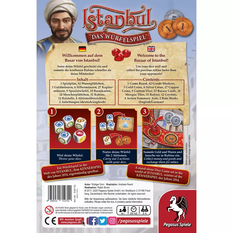 Istanbul - Das Würfelspiel, lautapeli